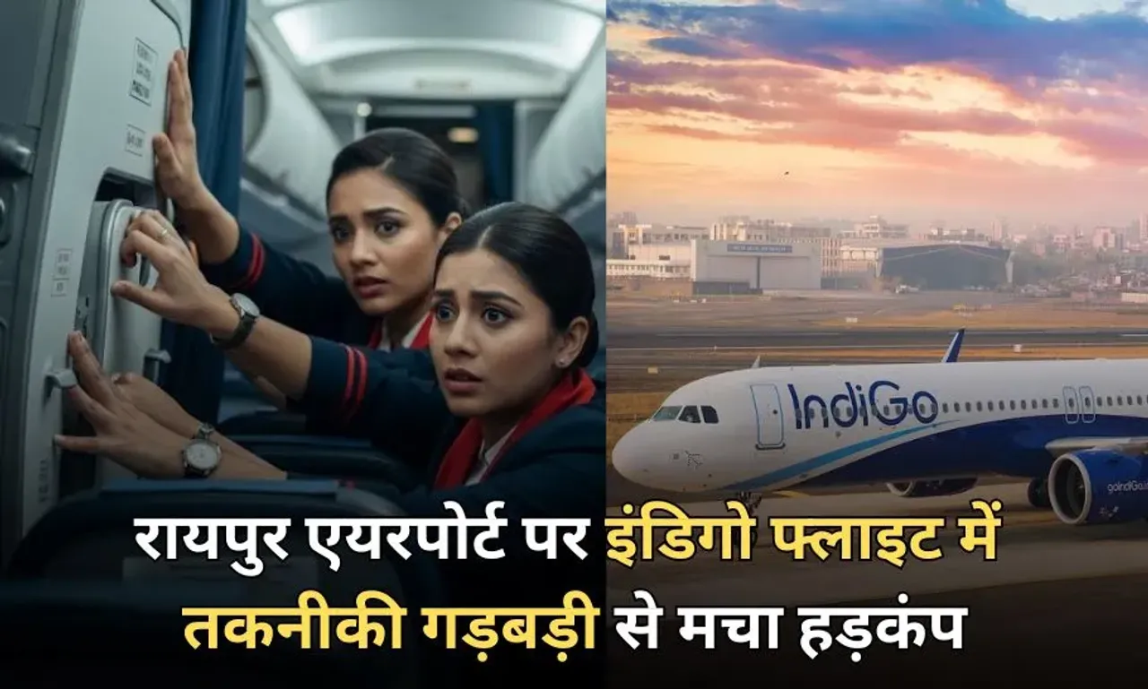 Raipur IndiGo Flight Gate Lock