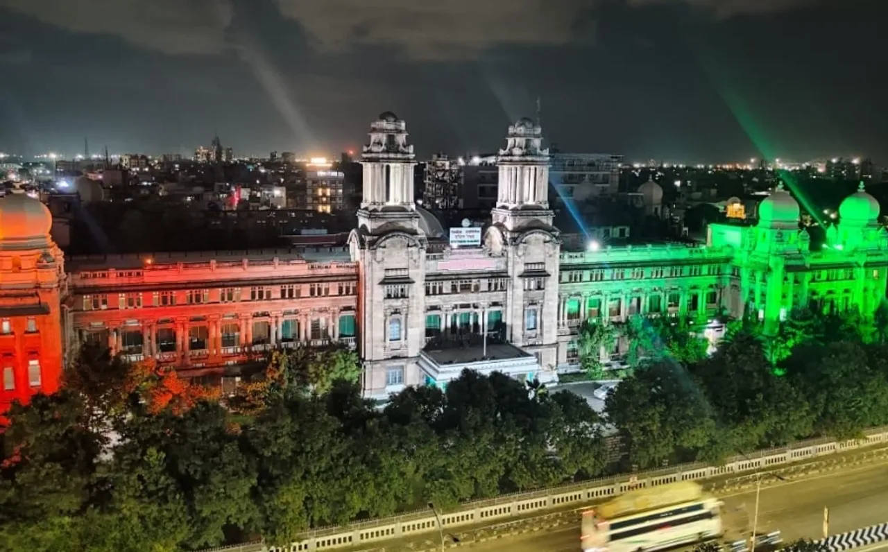 Republic Day 26 January Indian Railway lighting decoration