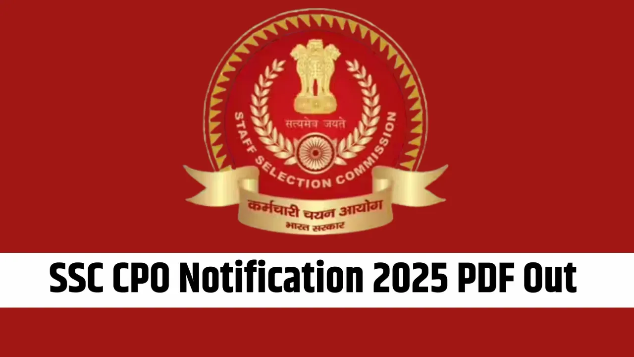 SSC CPO Notification 2025 PDF Out Apply Online at ssc.gov.in 3073 Vacancies hindi news zxc