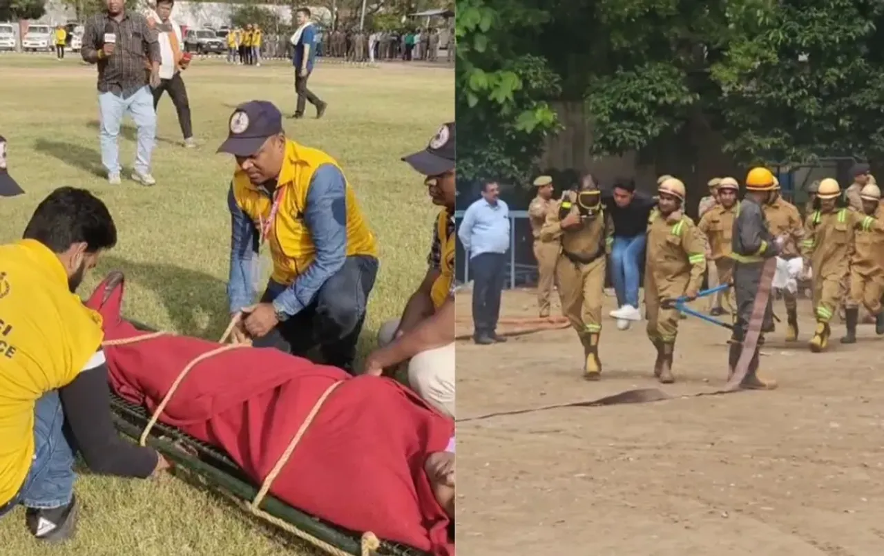 UP Mock drill practice agra Jhansi update zxc