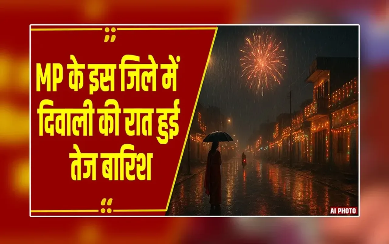 MP Weather: MP के कई जिलों में बदला मौसम, जबलपुर में दिवाली पर बारिश, 25 तक अलर्ट जारी