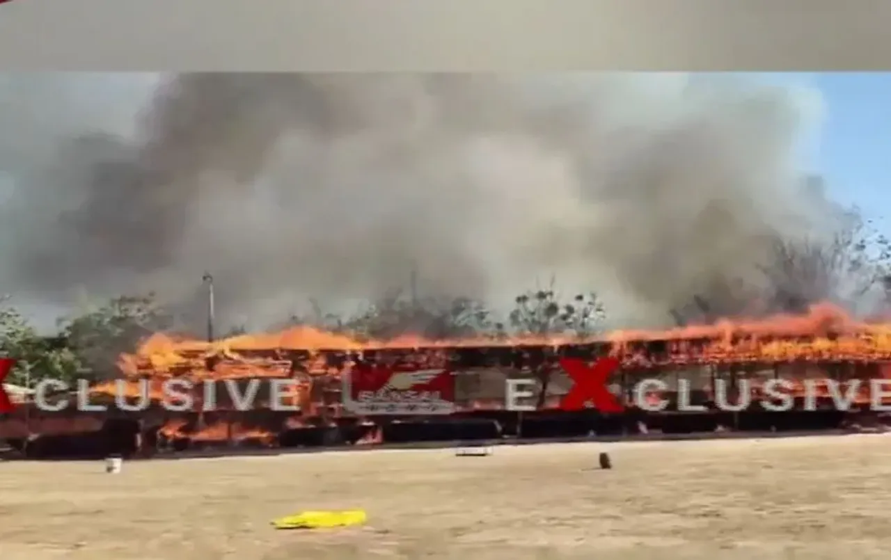 Gwalior Fire Accident: ग्वालियर के लाल टिपारा गौशाला में लगी भीषण आग, हजारों गौवंश की जान खतरे में