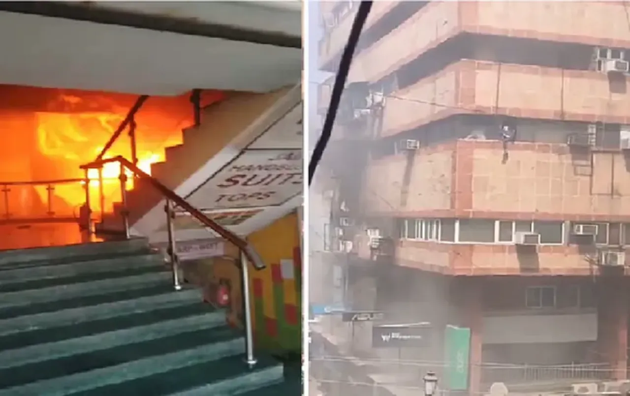 Noida Fire: नोयडा के सेक्टर 18 में एक शॉपिंग कॉम्पलेक्स में लगी भीषण आग, जान बचाने के लिए लोग ऊपर से कूदे