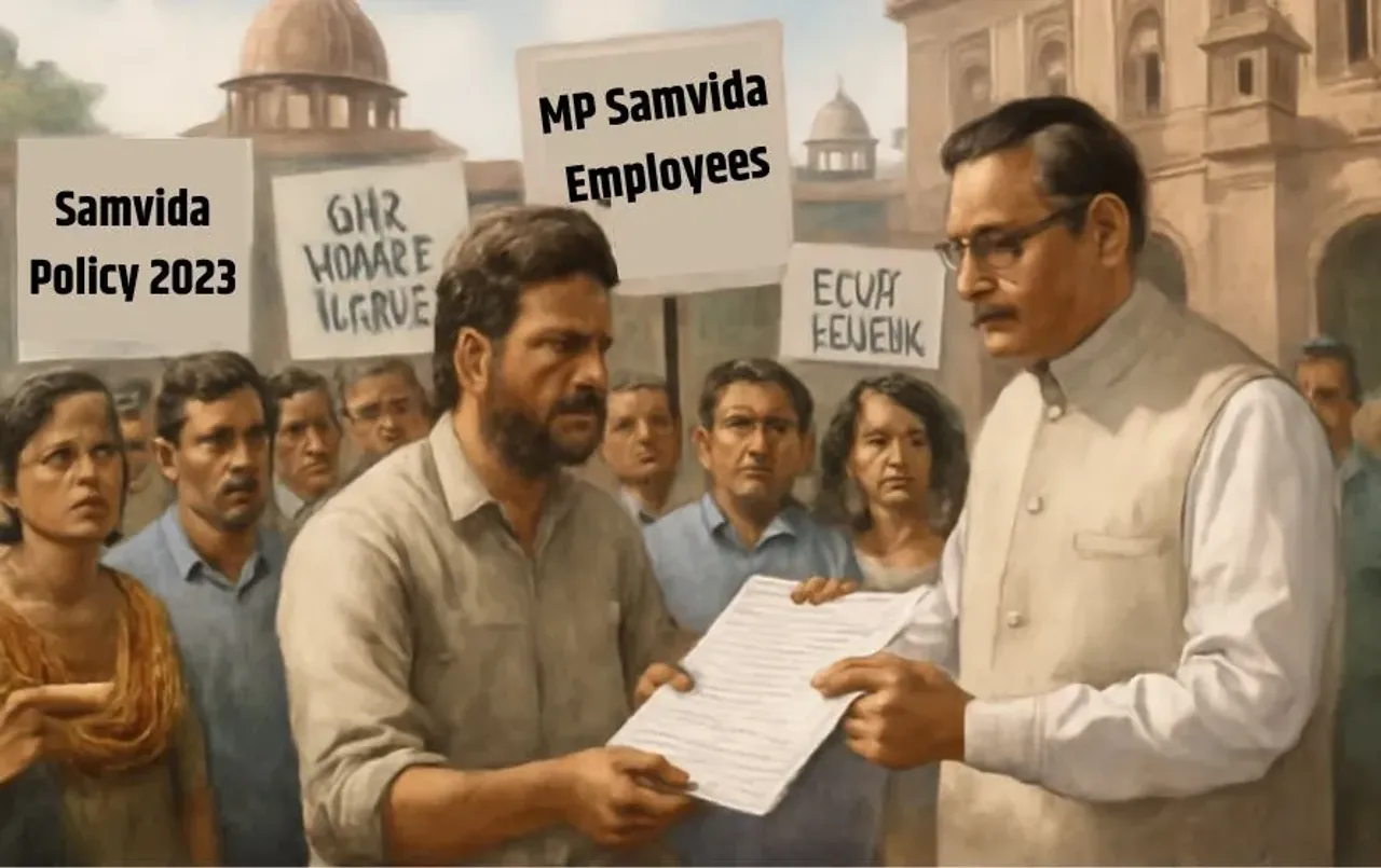 MP Samvida Employees: 20 साल से काम कर रहे संविदा कर्मचारी अब तक नियमित नहीं हुए, स्कूल शिक्षा मंत्री को सौंपा ज्ञापन
