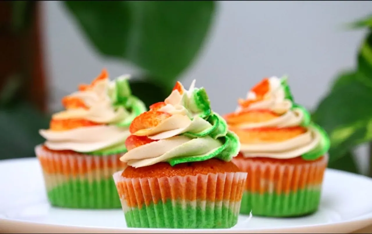 tricolour cupcake recipe