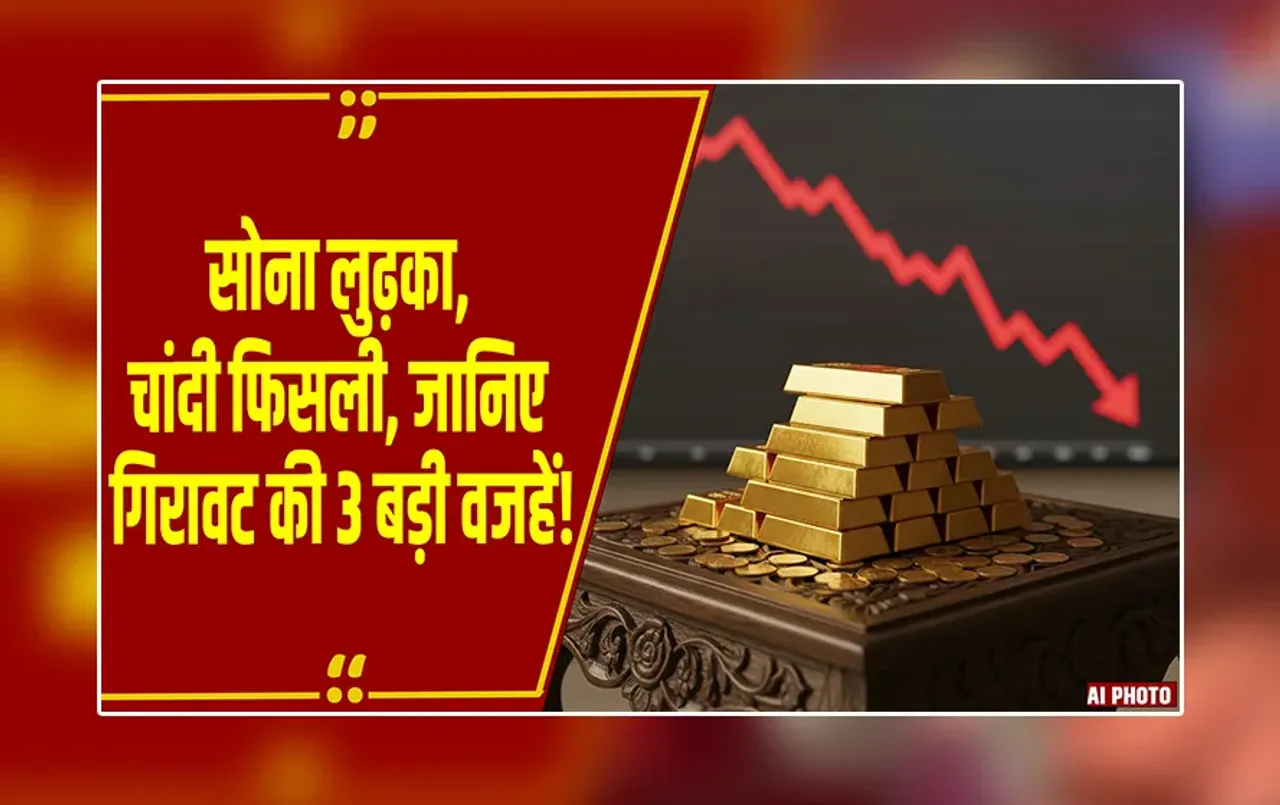 Gold Rate:1 हफ्ते में गोल्ड ₹10 हजार 420 और सिल्वर ₹25 हजार 830 टूटी, जानिए गिरावट की 3 बड़ी वजहें