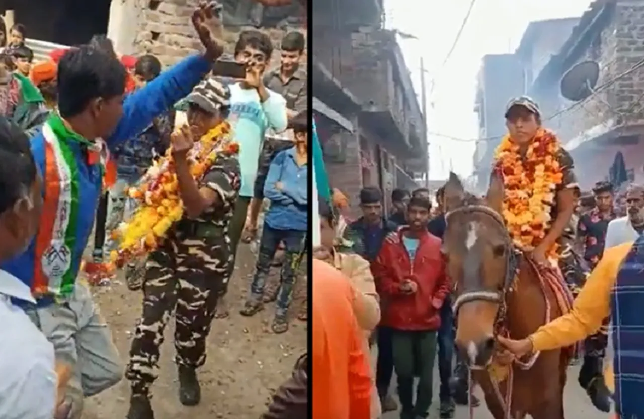 Rajgarh News: फौज की ट्रेनिंग के बाद घर लौटी बेटी, गांव वालों ने गर्मजोशी से किया स्वागत, VIDEO VIRAL