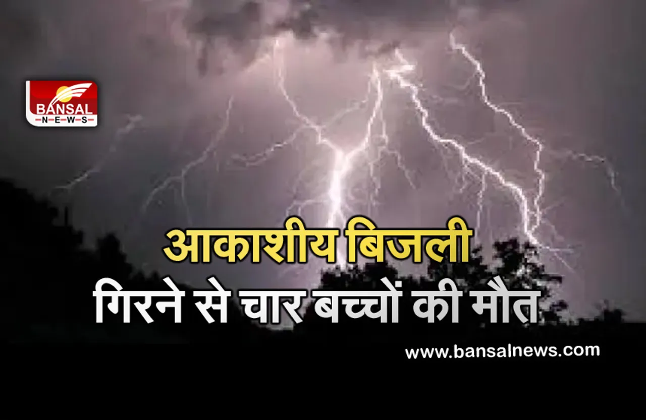 CG NEWS: जशपुर जिले में चार बच्चों पर गिरी आकाशीय बिजली,मौत...