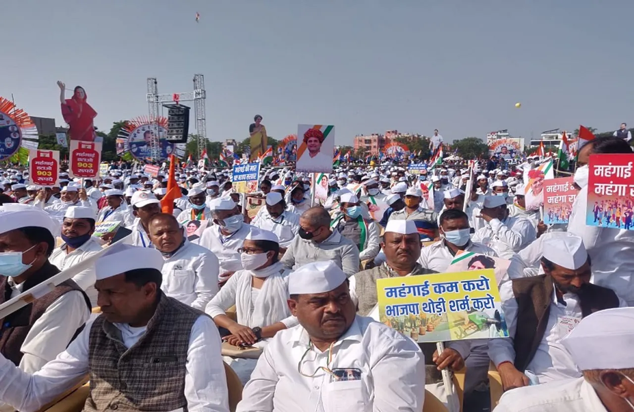 Congress Rally in Jaipur: गांधी परिवार की सरकार को घेरने की तैयारी, हुआ महंगाई हटाओ महारैली का आगाज
