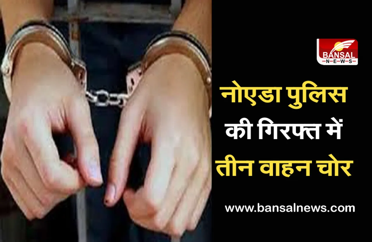 Vehicle Thief Arrested In Noida: लग्जरी गाड़ियां चुराने वाले गिरोह का भंडाफोड़, तीन आरोपी गिरफ्तार दो फरार