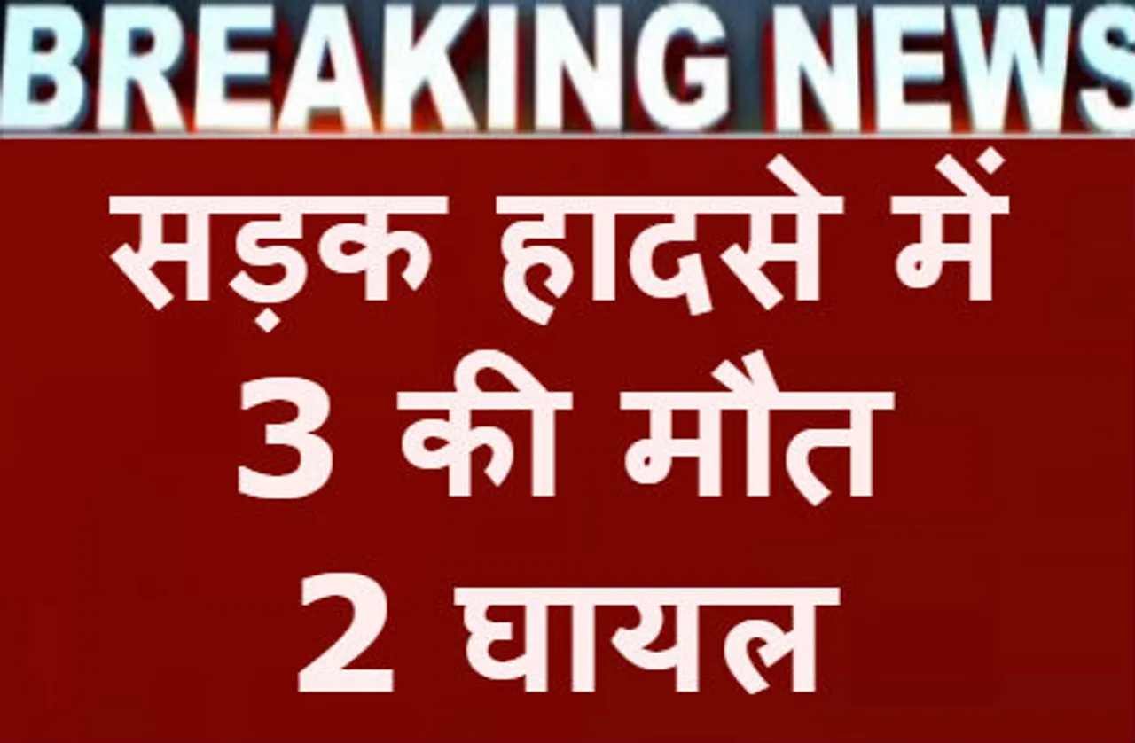 मुरैना: सड़क हादसे में 3 लोगों की मौत, 2 घायल