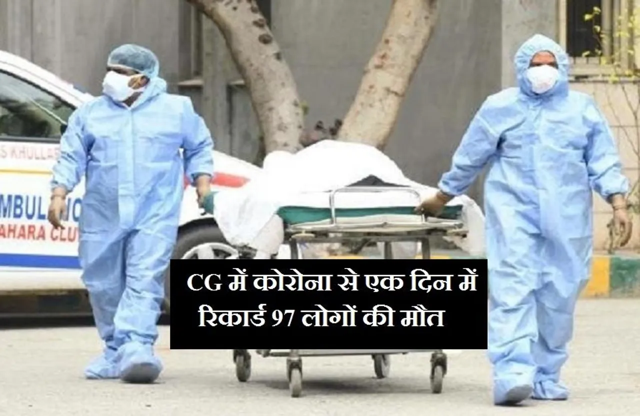 छत्तीसगढ़ में कोरोना की दूसरी लहर, एक दिन में रिकार्ड 97 लोगों की मौत