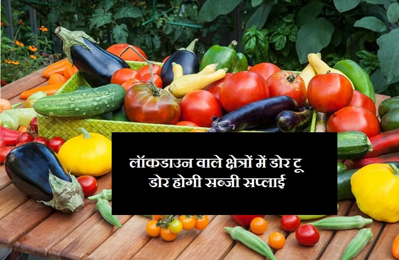 लॉकडाउन वाले क्षेत्रों में सुबह 7 बजे से दोपहर 12 बजे तक डोर टू डोर होगी सब्जी सप्लाई
