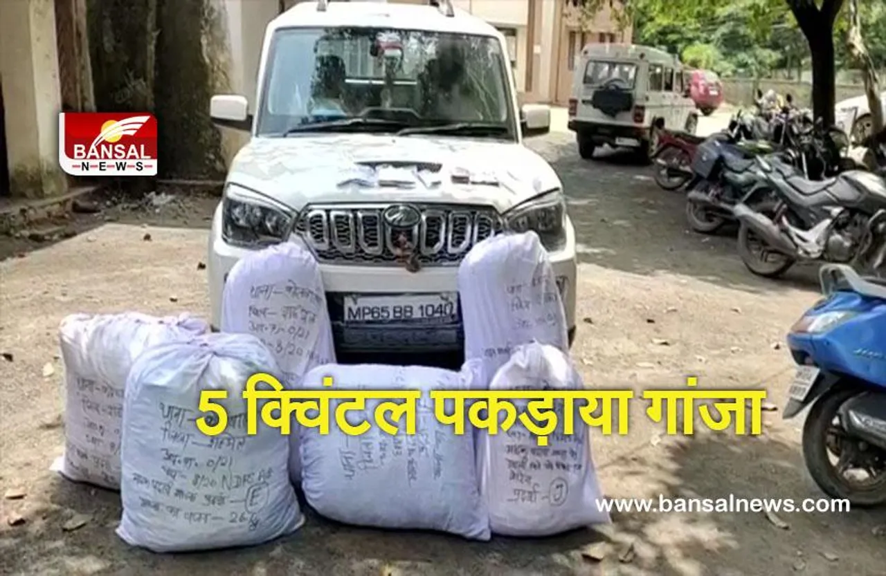 Shahdol ganja news: 5 क्विंटल 40 किलो गांजा सहित 9 लोग गिरफ्तार