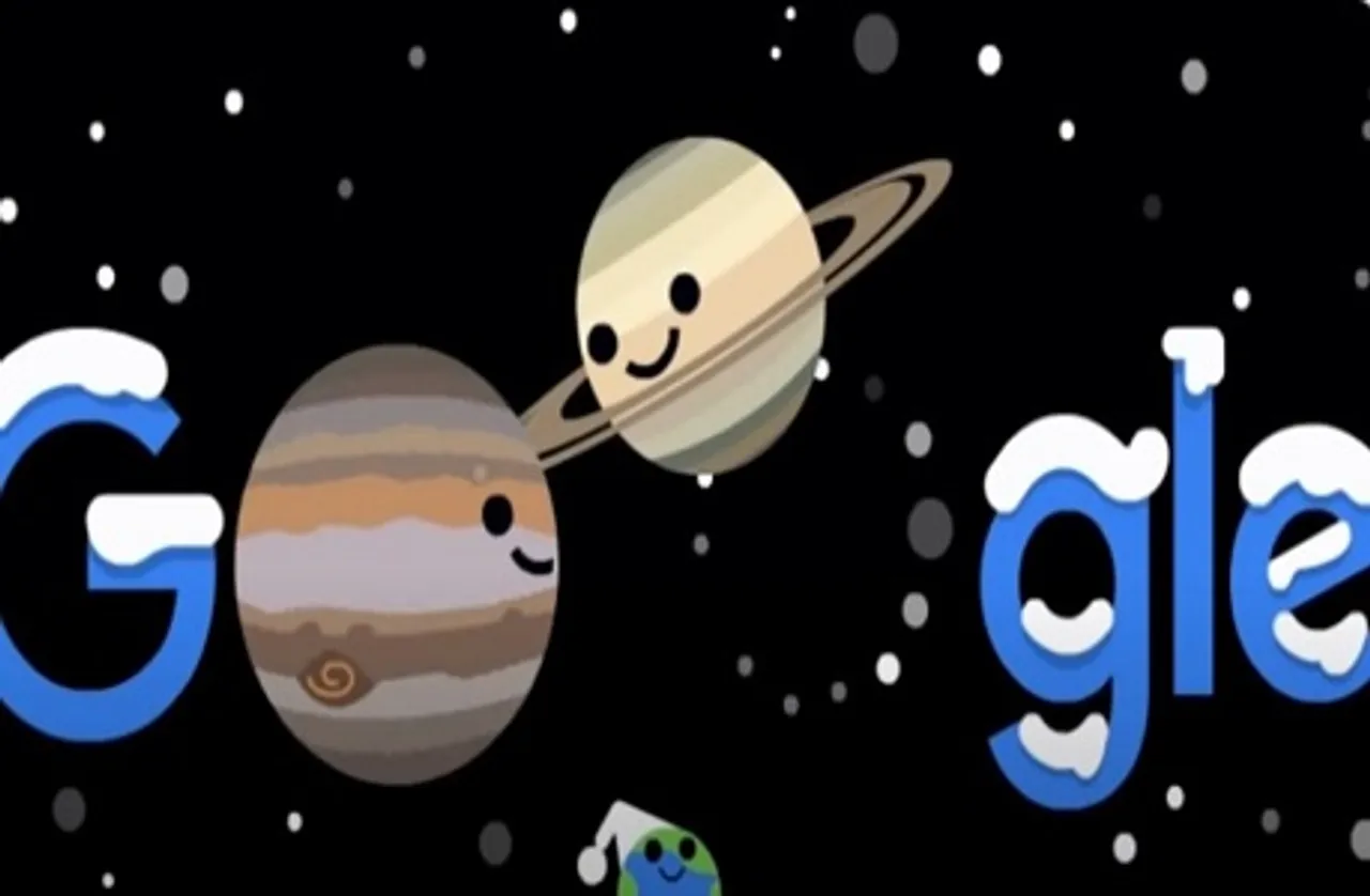 Astronomical Event: आज 400 साल बाद पास आएंगे बृहस्पति-शनि, आकाश में दिखेगा अद्भुत नजारा, गूगल ने बनाया डूडल