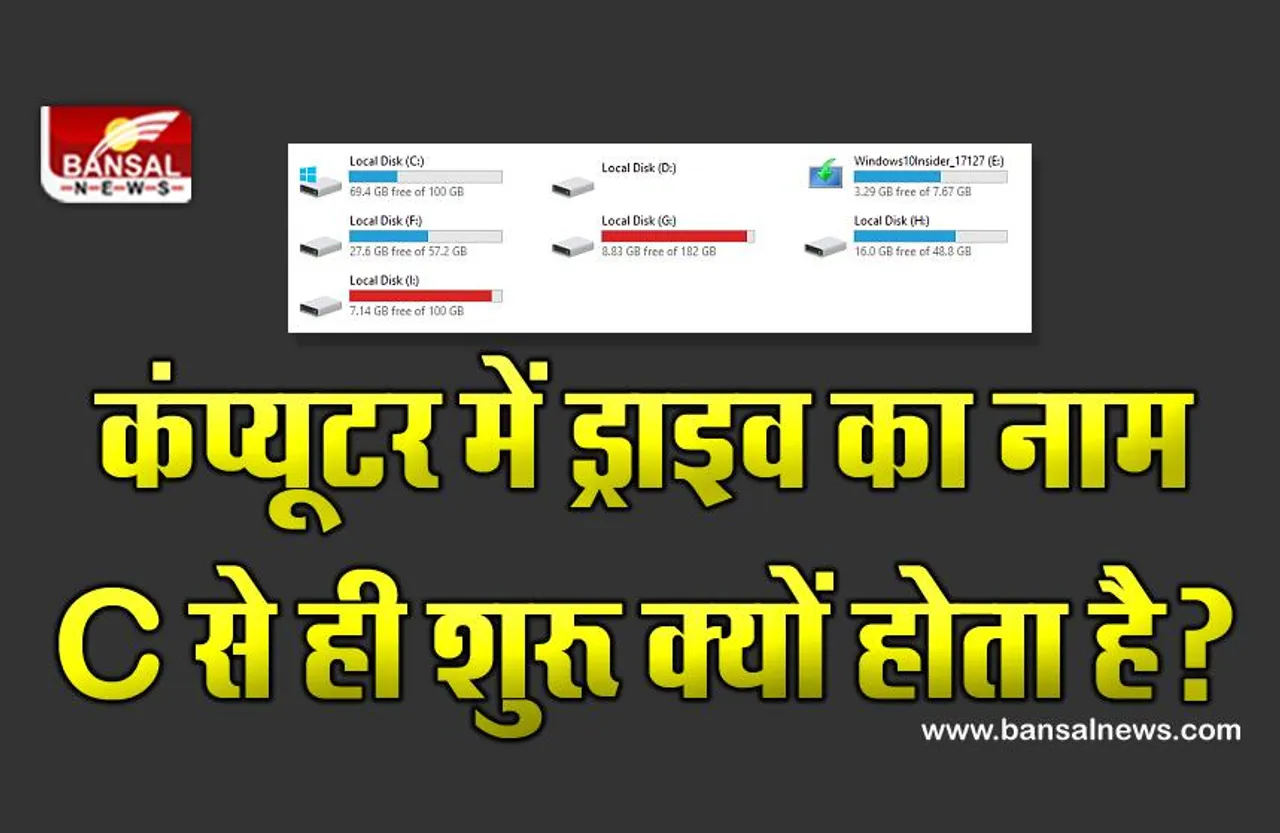 Interesting Fact: कंप्यूटर में हार्ड ड्राइव C से क्यों शुरू होता है, A या B से क्यों नहीं?