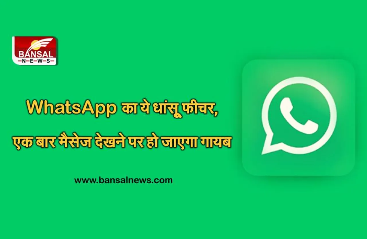 WhatsApp पर बदलने वाला है चैटिंग का अंदाज, अब एक बार सीन करने के बाद ऑटोमैटिक गायब हो जाएगा मैसेज!