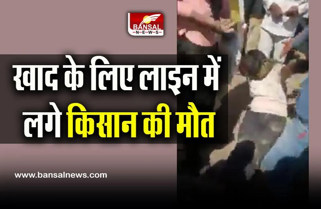 MP Breaking News : खाद के लिए लाइन में लगे किसान की मौत, वीडियो वायरल