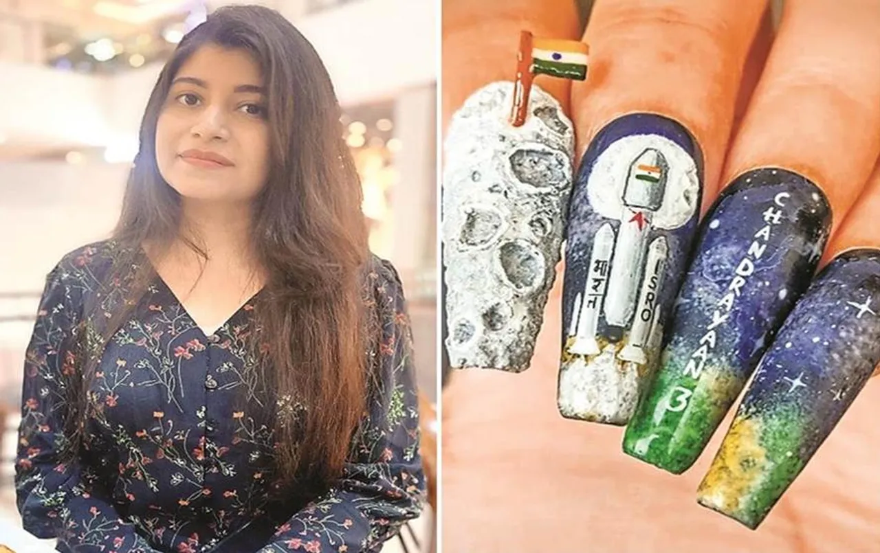 Chhattisgarh News: नेल आर्टिस्ट ने किया कमाल, चंद्रयान-3 के इवेंट को नाखूनों पर दर्शाया