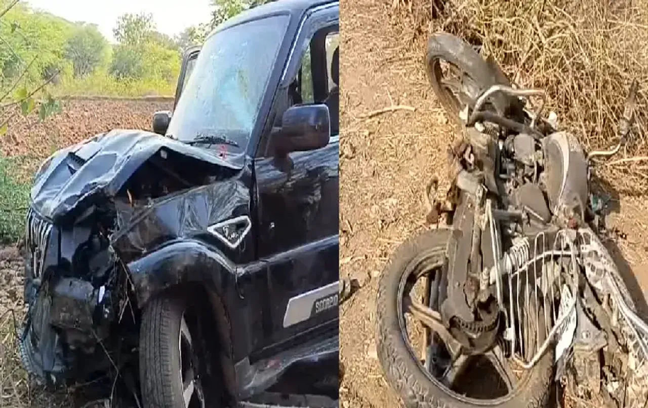 हादसा या हत्या:1 दिन पहले बीजेपी कार्यकर्ता सरपंच पति से हुआ था विवाद, अब स्कार्पियो ने बाइक सवारों को रौंदा, 4 की मौत