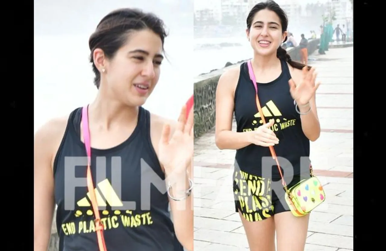 Sara Ali khan Video: मुंबई के बैंडस्टैंड पर अपनी दोस्त संग वॉक करती नजर आई सारा, सादगी देख फैंस हुए खुश