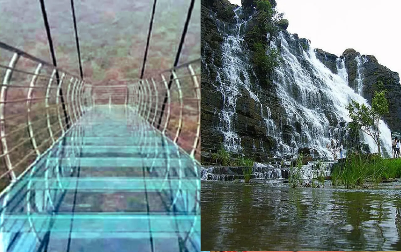 Chhattisgarh Tourism Place: छत्तीसगढ़ के इस खूबसूरत वाटरफॉल पर लग रहा ग्लास ब्रिज, ऊंचाई से दिखेंगे खूबसूरत नजारे