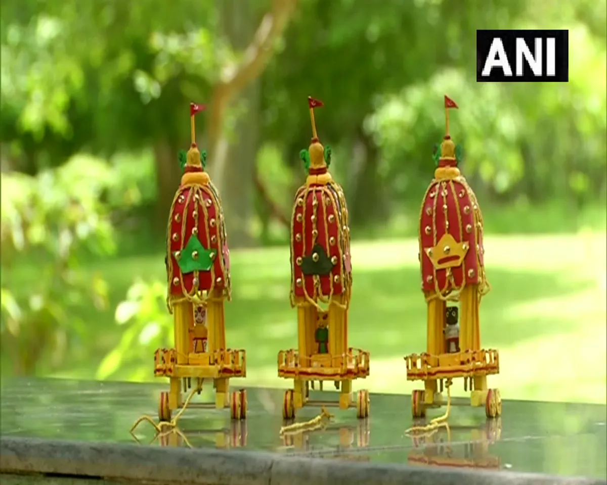 Bhagwan Jagannath Rath Yatra: माचिस की तीलियों से बनाया एक छोटा जगन्नाथ रथ, क्या आपने देखा