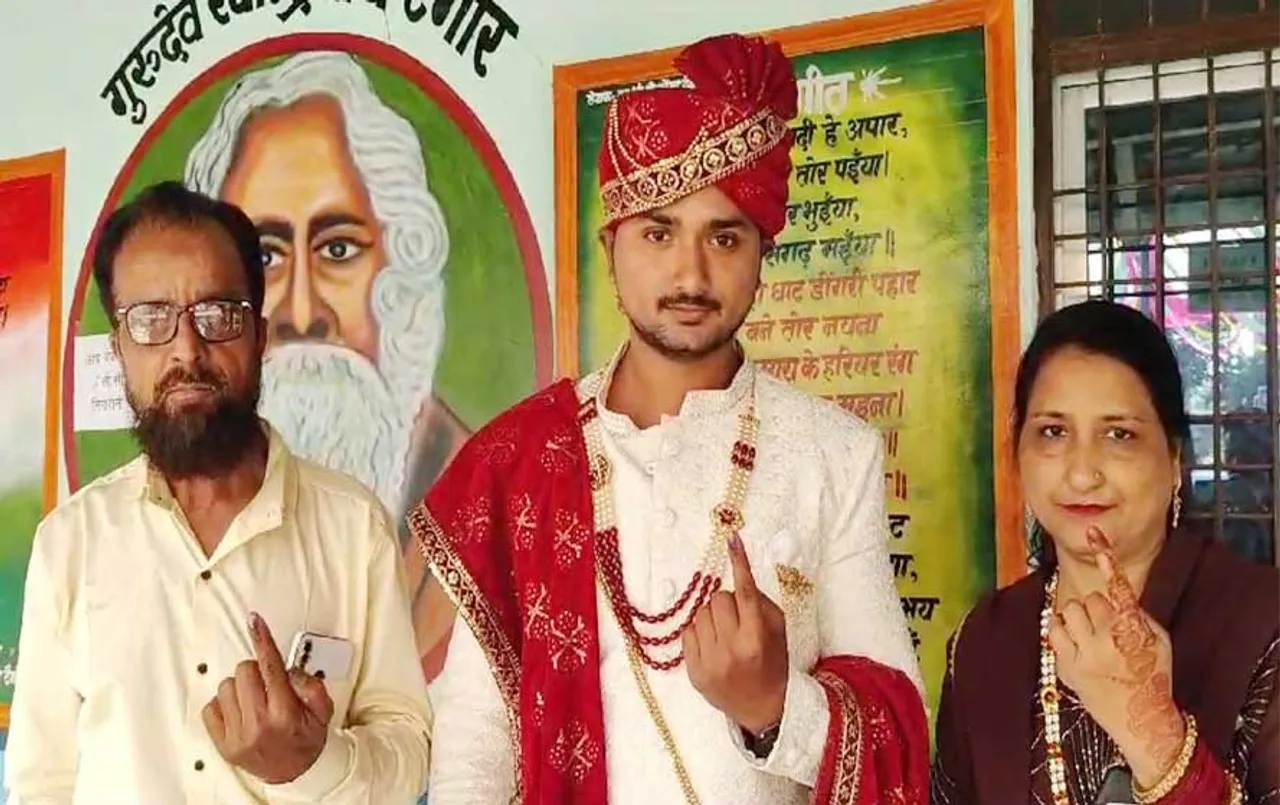 CG Election 2023 Live Update: शादी से पहले वोट डालने पहुंचा दुल्‍हा, कहा- सही राजनेता का चुनना जरुरी