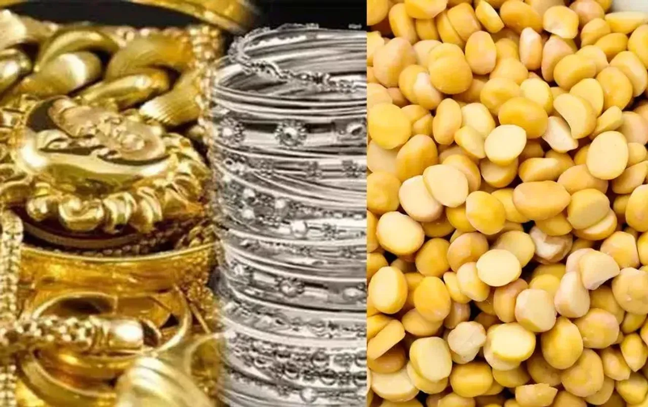 इंदौर मंडी भाव: चना दाल के दाम हुए कम, सोने-चांदी की कीमतों में आई फिर तेजी, जानें बाजार भाव