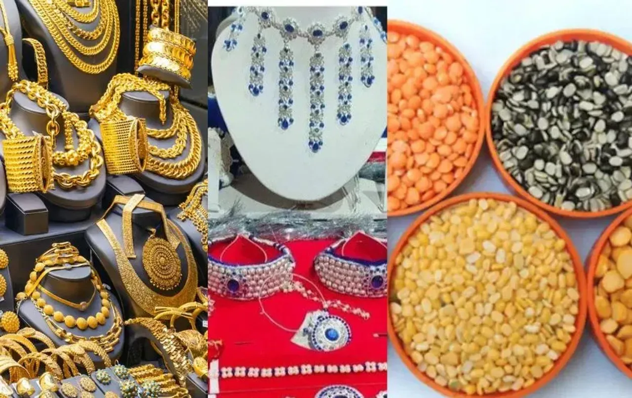 इंदौर मंडी भाव: चना दाल में 50 रुपए का उछाल, सोना 200 रुपए टूटा; जानें बाजार भाव