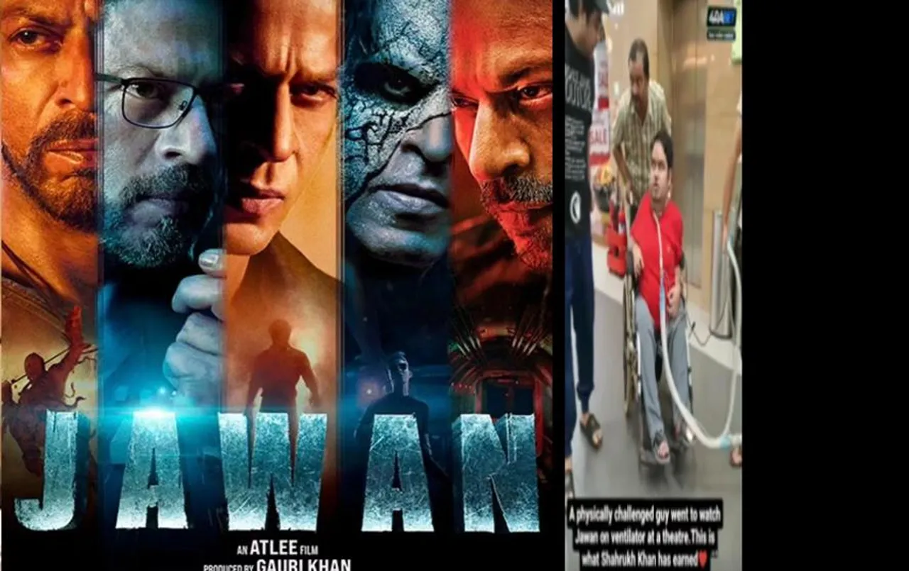 Shah Rukh Khan Fan: जवान का ऐसा भी क्रेज देखा नहीं होगा, जबरा' फैन ने वेंटिलेटर पर देखी फिल्म