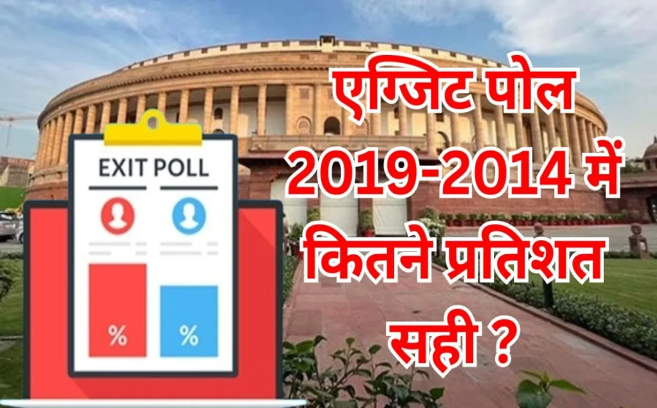 Lok Sabha Election 2024 Exit Poll: आज शाम को आएंगे लोकसभा चुनाव के एग्जिट पोल, जानें 2019-2014 में कितने फीसदी सही थे ?