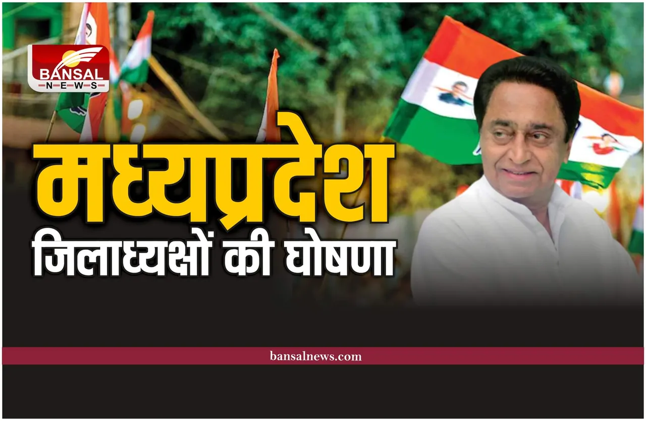 मध्यप्रदेश कांग्रेस ने की नए जिलाध्यक्षों की सूची जारी, की बड़ी नियुक्तियां