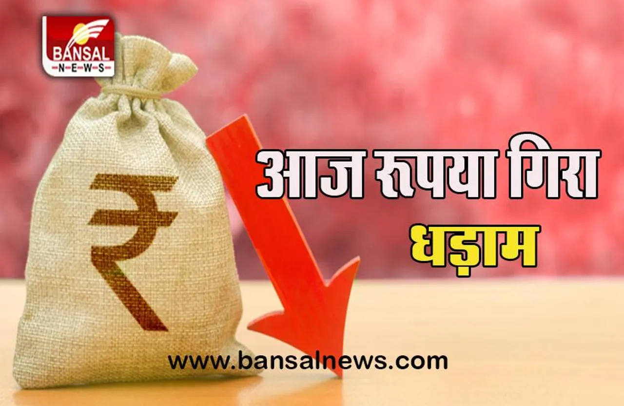 Rupee Price Down:  कारोबार में आज रूपया गिरा धड़ाम, अमेरिकन डॉलर की क्या हो गई कीमत ?