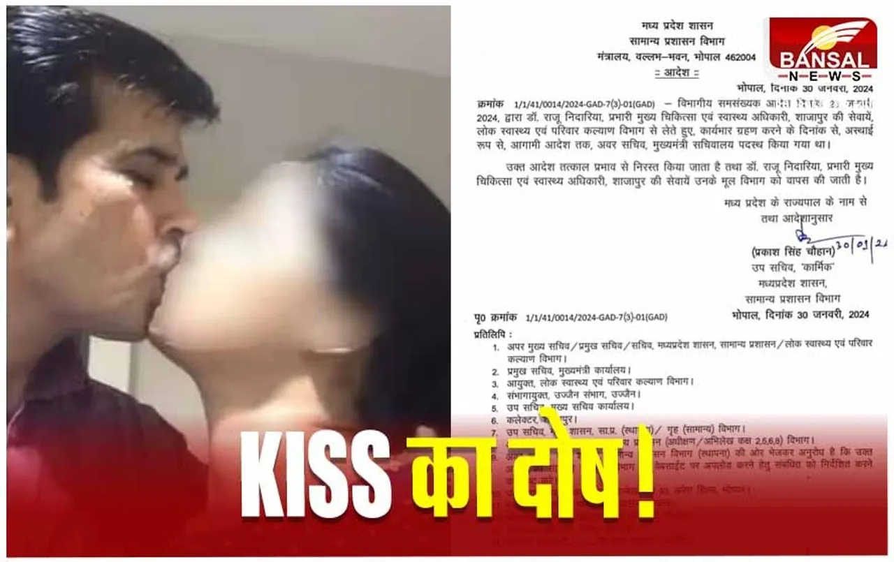 Raju Nidaria Kiss Controversy: सीएम सचिवालय में अवर सचिव बनाए गए डॉ. राजू निदारिया की नियुक्ति रद्द, जानें सीएम की नाराजगी की वजह