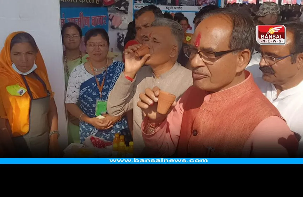 Shujalpur Ladli Bahana : कुल्हड़ में चाय पीते नजर आए सीएम शिवराज सिंह चौहान