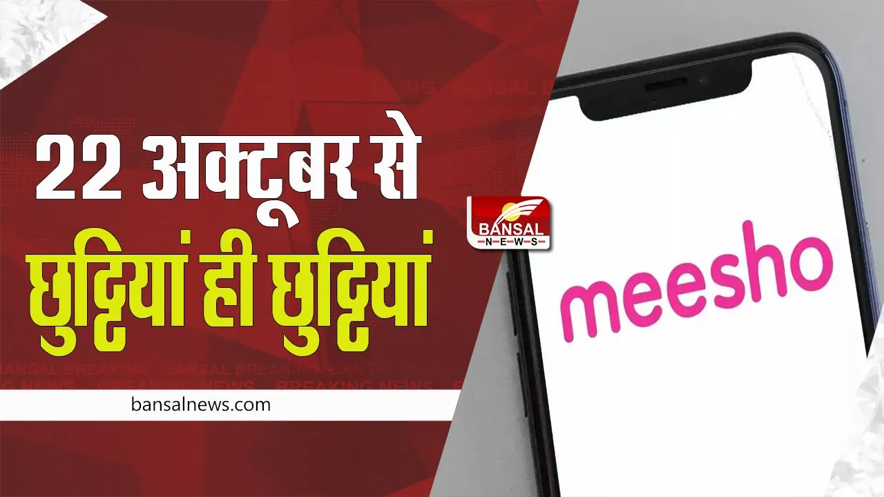 Meesho Holiday: 22 अक्टूबर से 1 नवंबर तक कर्मचारियों की बल्ले-बल्ले ! कंपनी ने किया बड़ा एलान