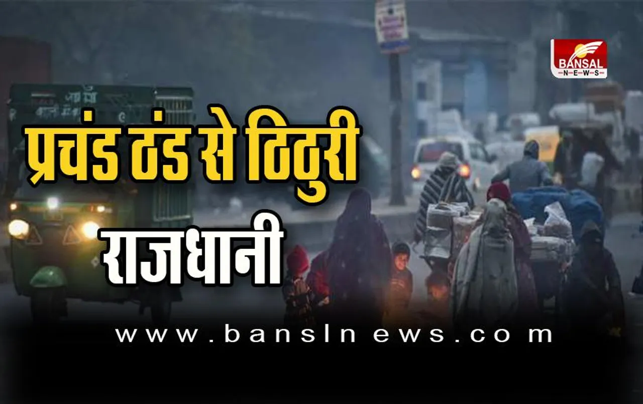 Weather Report: प्रचंड ठंड से ठिठुरी राजधानी , सड़क, रेल, हवाई यातायात प्रभावित, स्कूल बंद