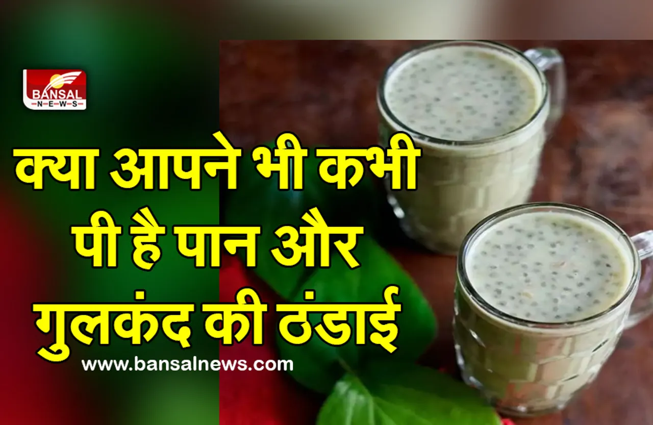 Paan Gulkand Drink : गर्मियों में आप भी जरूर ट्राई करें ये खास ठंडाई, जानें बनाने की विधि और फायदे