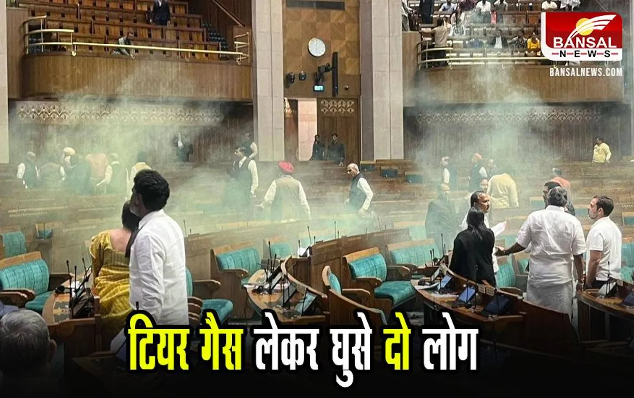 Parliament Security Breach: लोकसभा की दर्शक दीर्घा से दो लोग सदन में कूदे, हाथ में था टियर गैस, कार्यवाही 2 बजे तक स्थगित