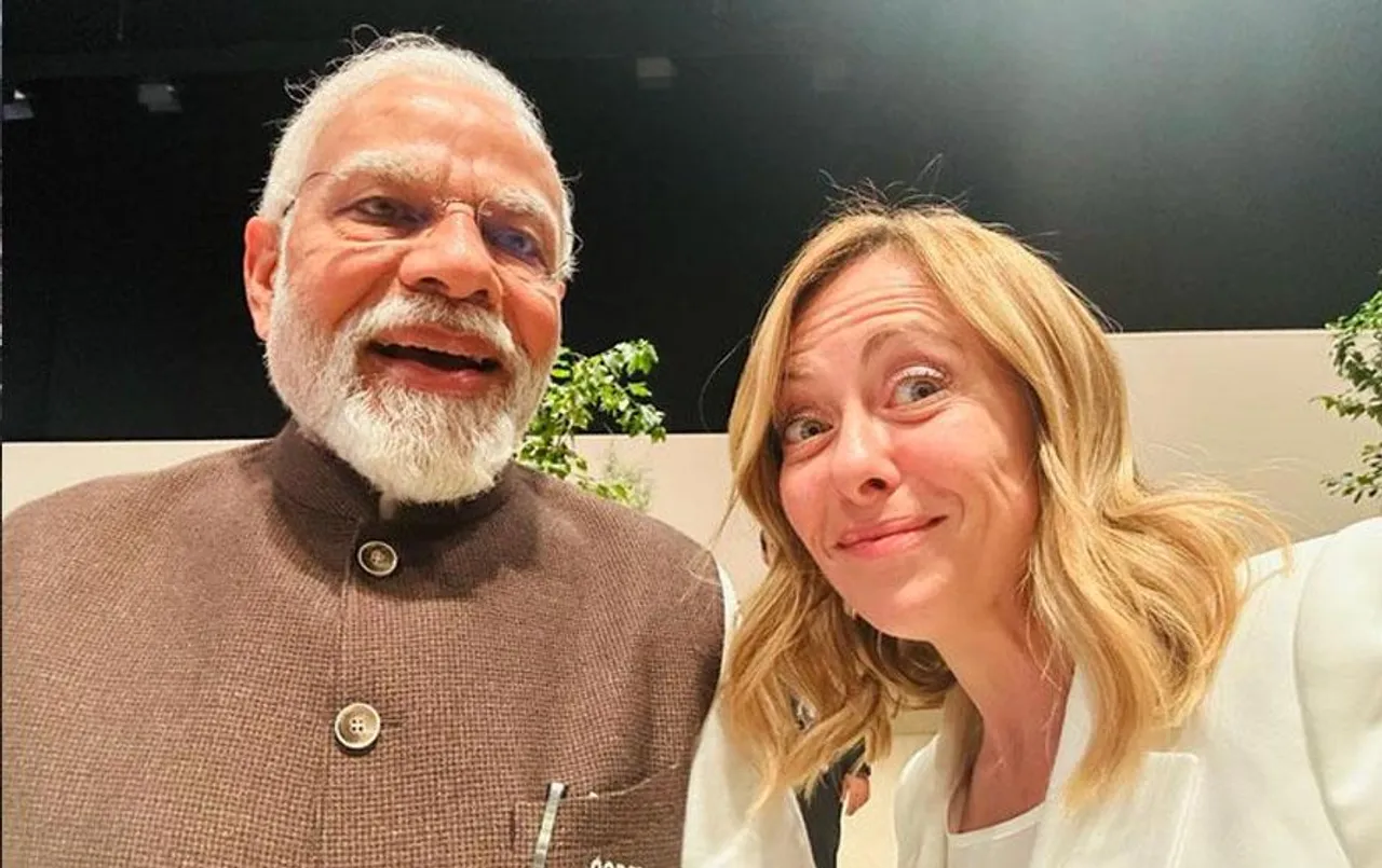 इटली की पीएम मेलोनी ने मोदी के साथ किया फोटो शेयर, कैप्शन में लिखा ‘गुड फ़्रेंड्स और #Melodi’