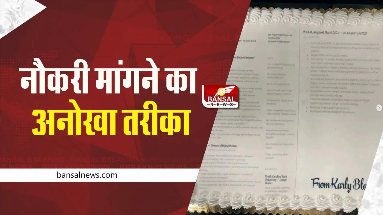 Viral: नौकरी मांगने का अनोखा तरीका, देख कर हो जाएंगे हैरान