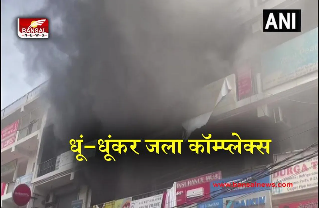 Noida Massive Fire: बेसमेंट में लगी भीषण आग, मौके पर मौजूद दमकल की गड़िया