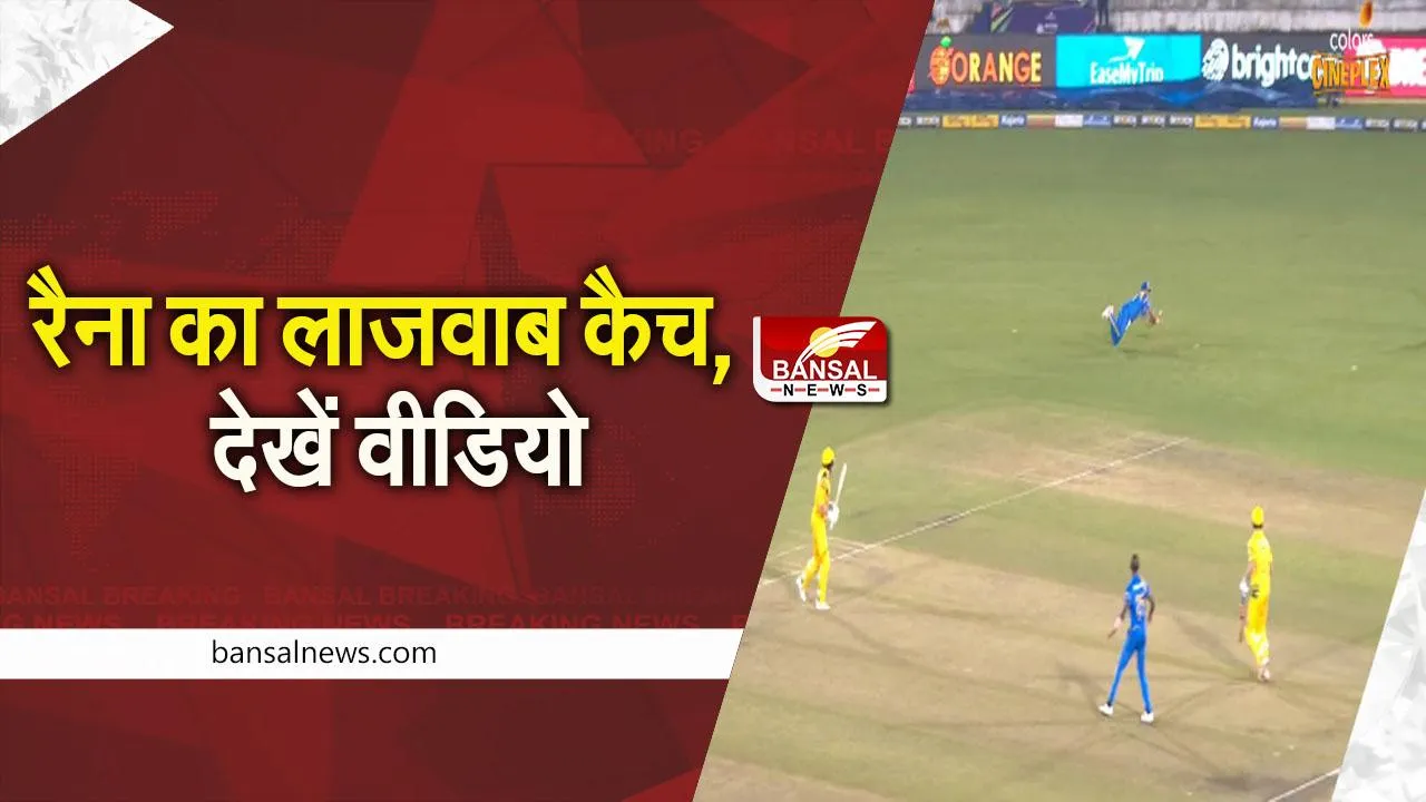 VIDEO: याद आए पुराने दिन, रैना ने लिया जबरदस्त कैच, देखे वीडियो...