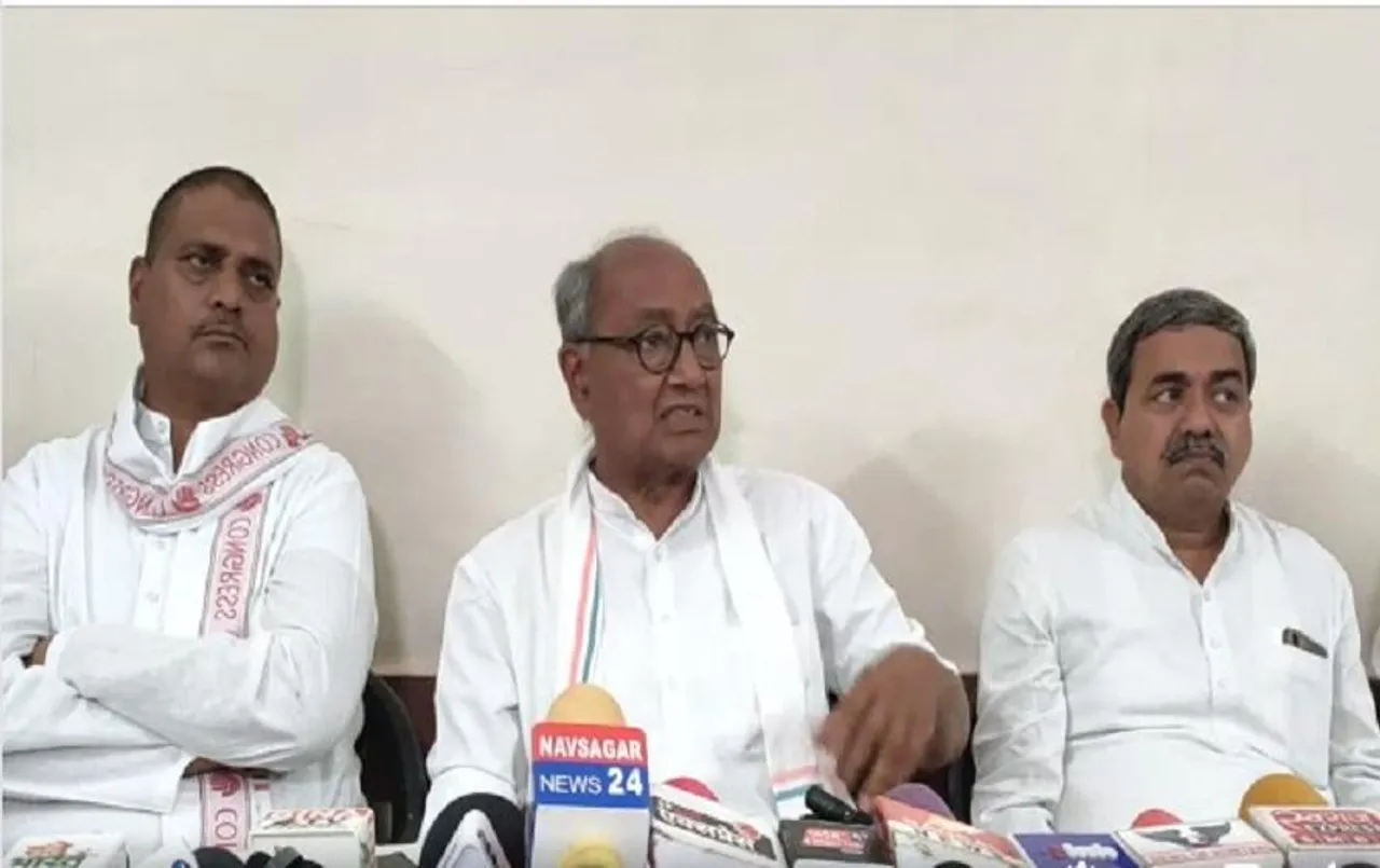 digvijay singh कर रहें है यहां का दौरा, तीन मंत्रियों पर साधा निशाना...
