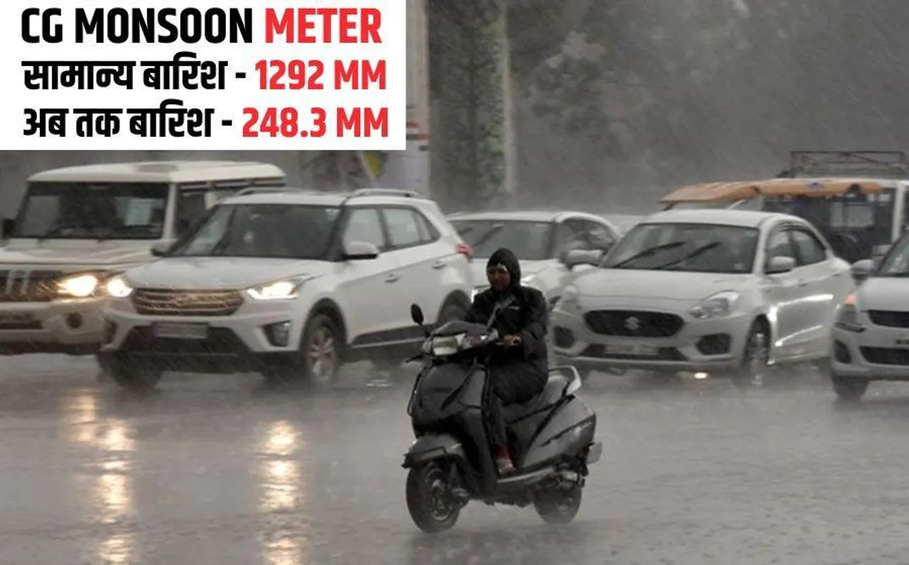 CG Weather Update: दंतेवाड़ा, बीजापुर, सुकमा में झमाझम बारिश जारी, प्रदेश के 16 जिलों में वर्षा का यलो अलर्ट
