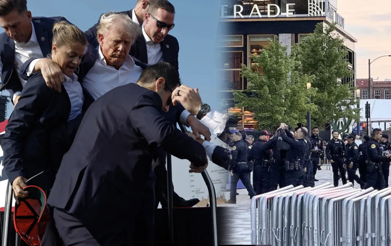 Donald Trump Security: निशाने पर फिर ट्रंप? कन्वेंशन सेंटर के बाहर संदिग्ध युवक के पास मिला चाकू; USA पुलिस ने किया ढेर