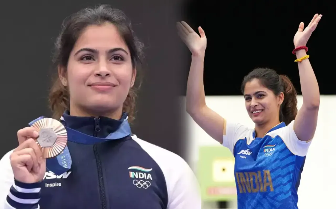 स्वदेश लौटीं मनु भाकर: दिल्ली पहुंची मनु भाकर, पेरिस ओलंपिक 2024 में जीते थे दो मेडल; स्वागत करने पहुंचे फैंस