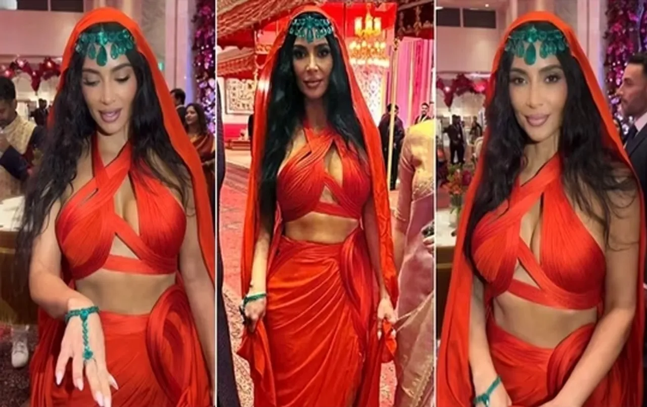Anant-Radhika Wedding:सिर पर दुपट्टा लिए Kim Kardashia ने देसी लुक में बिखेरा जलवा,जाते-जाते भारत के लिए कही ये बड़ी बात