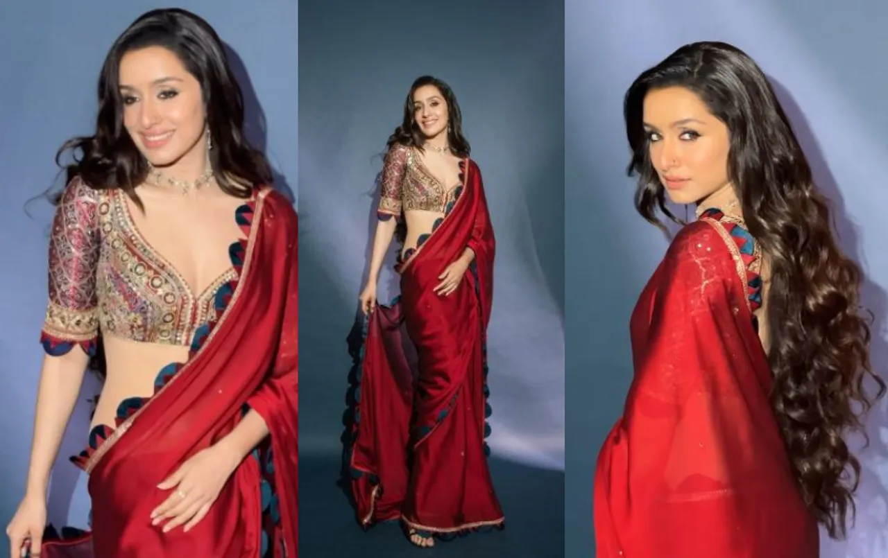 Shraddha Kapoor Saree: राहुल मोदी से ब्रेकअप की खबरों के बीच श्रद्धा कपूर ने रेड साड़ी में बिखेरा जलवा, देखें तस्वीरें!